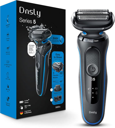 Dnsly Electric Razor for Men, Lightweight Handheld Design, Black